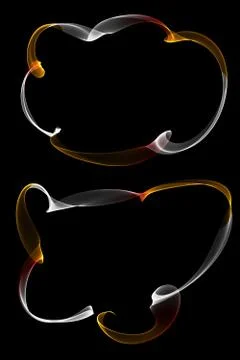 Abstract ribbon frames Stock Illustration