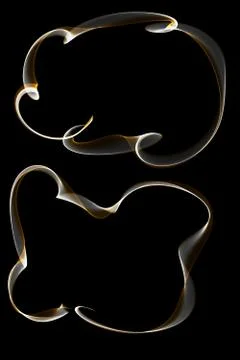 Abstract ribbon frames Stock Illustration