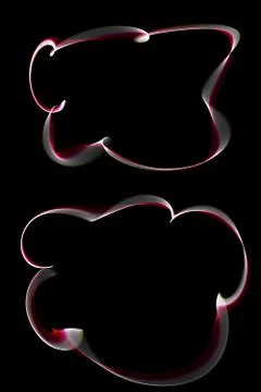 Abstract ribbon frames Stock Illustration