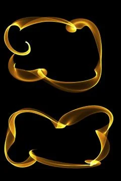 Abstract ribbon frames Stock Illustration