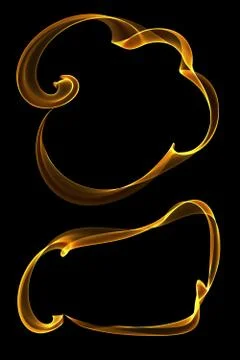 Abstract ribbon frames Stock Illustration