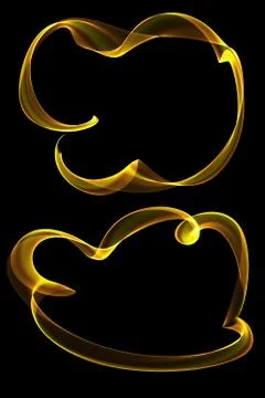 Abstract ribbon frames Stock Illustration