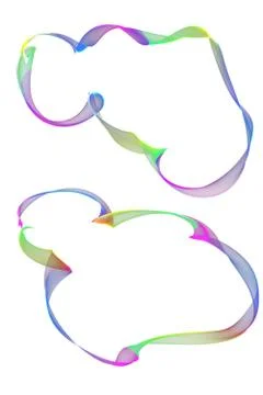 Abstract ribbon frames Stock Illustration