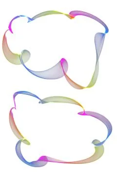 Abstract ribbon frames Stock Illustration