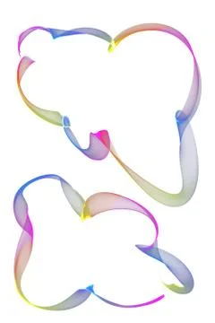Abstract ribbon frames Stock Illustration
