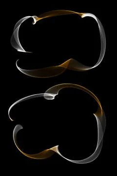 Abstract ribbon frames Stock Illustration