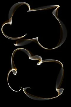 Abstract ribbon frames Stock Illustration