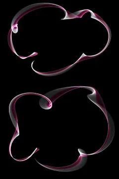 Abstract ribbon frames Stock Illustration