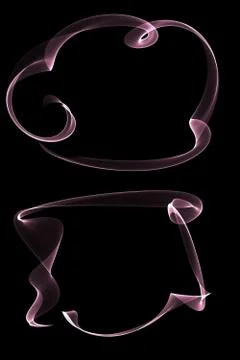 Abstract ribbon frames Stock Illustration