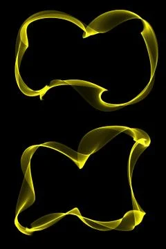 Abstract ribbon frames Stock Illustration