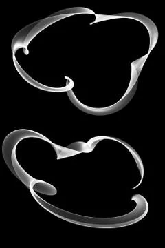 Abstract ribbon frames Stock Illustration