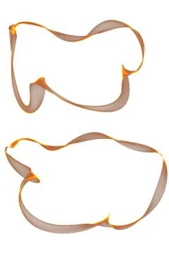 Abstract ribbon frames Stock Illustration