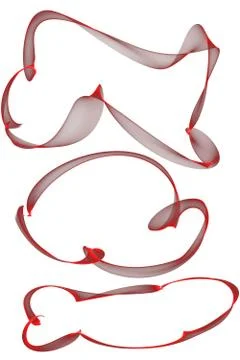 Abstract ribbon frames Illustrazione stock