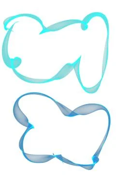 Abstract ribbon  frames Stock Illustration