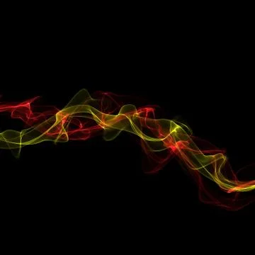 Abstract ribbon smoke Stock Illustration