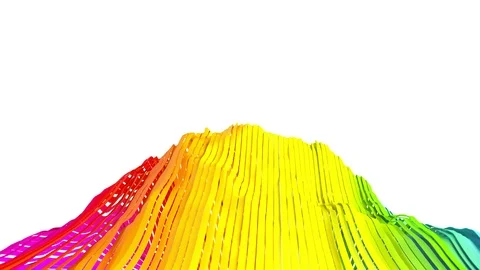 Abstract Ribbon Strips. Stock Footage 107282289