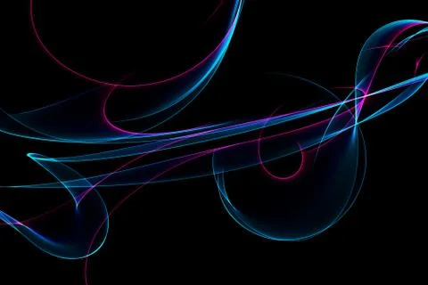 Abstract ribbon waves 스톡 일러스트