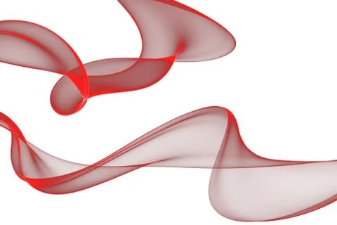 Abstract ribbon waves Stock Illustration