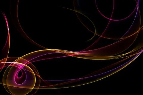 Abstract ribbon waves Stock Illustration