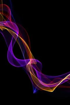 Abstract ribbon waves Stock Illustration