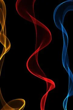 Abstract ribbon waves Stock Illustration