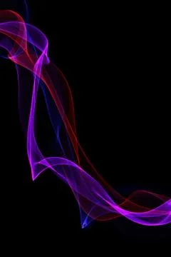 Abstract ribbon waves Stock Illustration