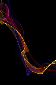 Abstract ribbon waves Illustrazione stock