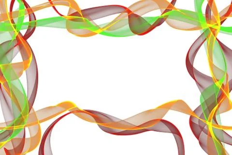 Abstract ribbon waves 스톡 일러스트