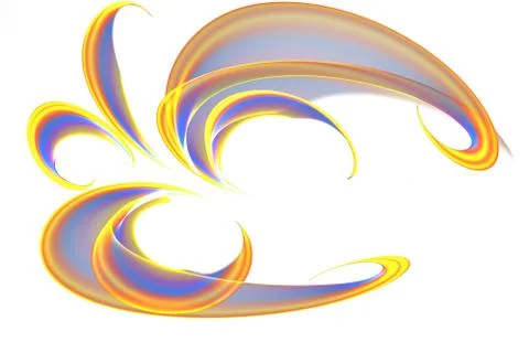 Abstract ribbon waves Stock Illustration