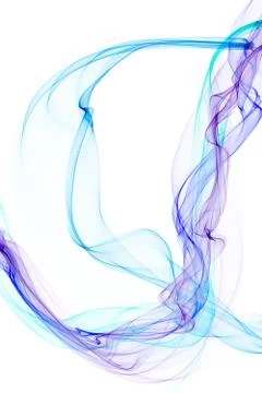 Abstract ribbon waves Stock Illustration