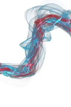 Abstract ribbon waves Stock Illustration