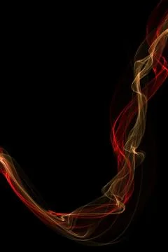 Abstract ribbon waves Stock Illustration