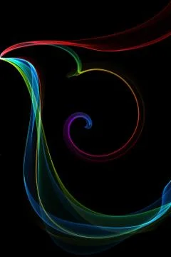 Abstract ribbon waves 스톡 일러스트