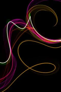 Abstract ribbon waves Stock Illustration