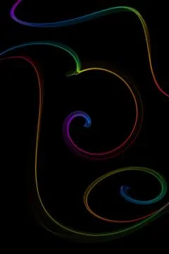 Abstract ribbon waves Stock Illustration