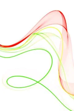 Abstract ribbon waves Illustrazione stock