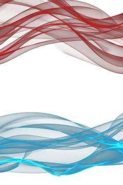 Abstract ribbon waves Illustrazione stock