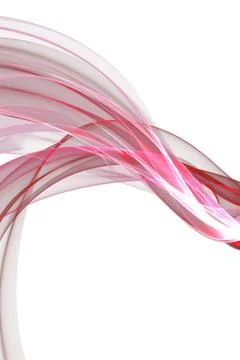 Abstract ribbon waves Stock Illustration