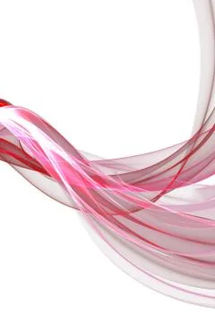 Abstract ribbon waves Stock Illustration