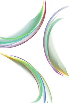 Abstract ribbon waves Illustrazione stock