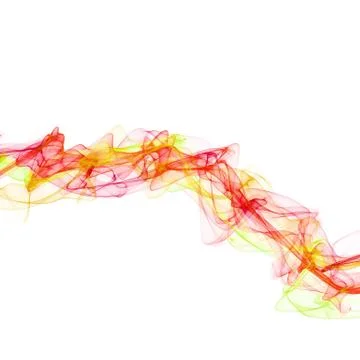Abstract ribbon waves Stock Illustration