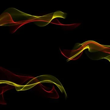Abstract ribbon waves Illustrazione stock