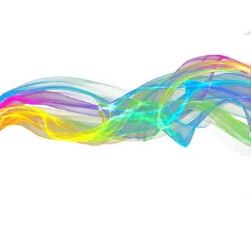 Abstract ribbon waves Stock Illustration