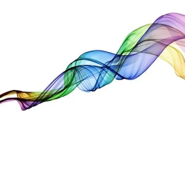 Abstract ribbon waves Stock Illustration