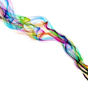 Abstract ribbon waves Stock Illustration