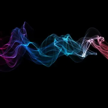 Abstract ribbon waves 스톡 일러스트