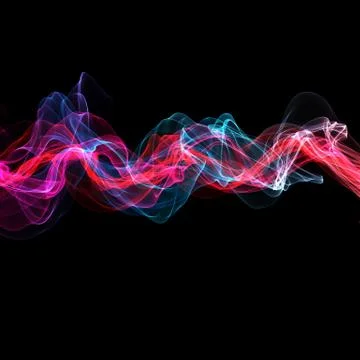 Abstract ribbon waves 스톡 일러스트