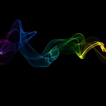 Abstract ribbon waves Stock Illustration