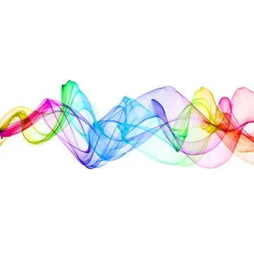Abstract ribbon waves Stock Illustration