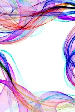 Abstract ribbon waves Illustrazione stock